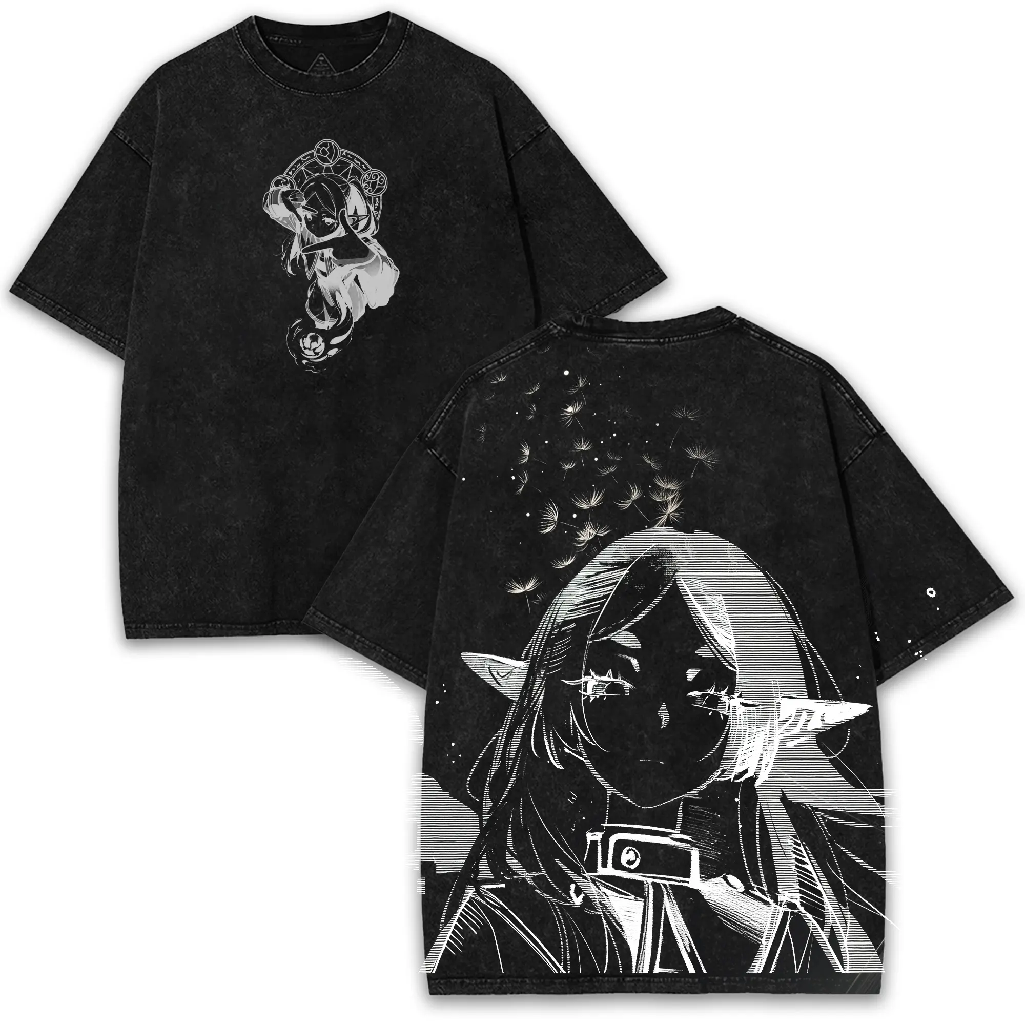 Frieren Beyond Journey’s End Printed Unisex Washed T-Shirt