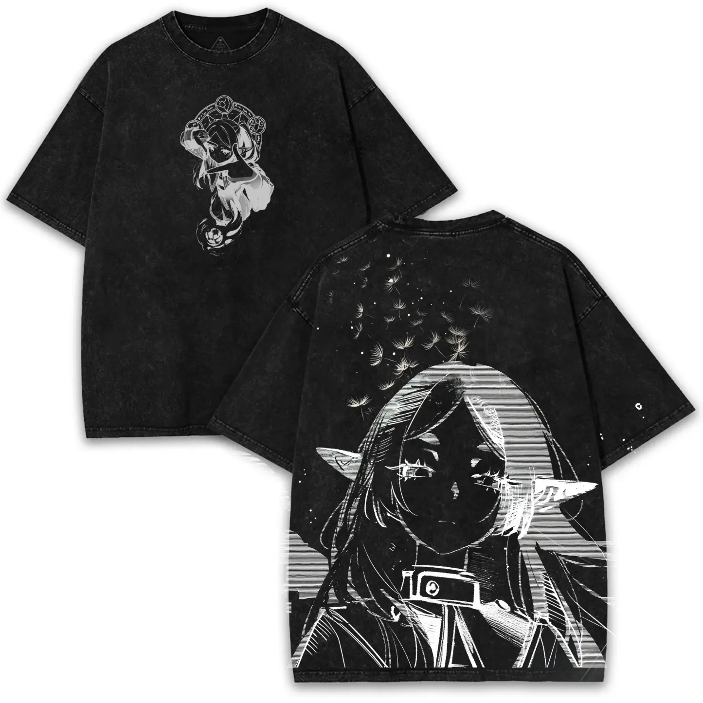 Frieren Beyond Journey’s End Printed Unisex Washed T-Shirt