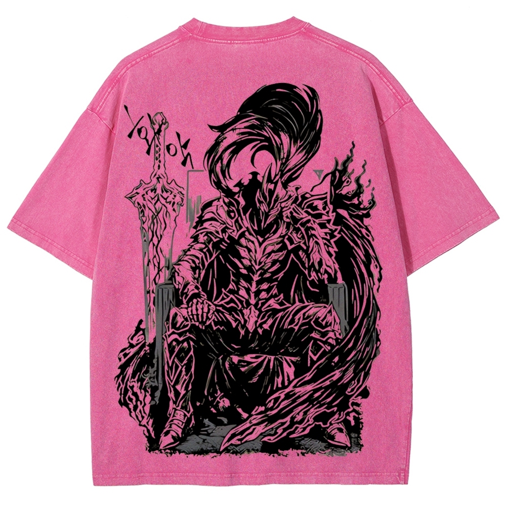 Solo Leveling Igris Printed Unisex Washed T-Shirt