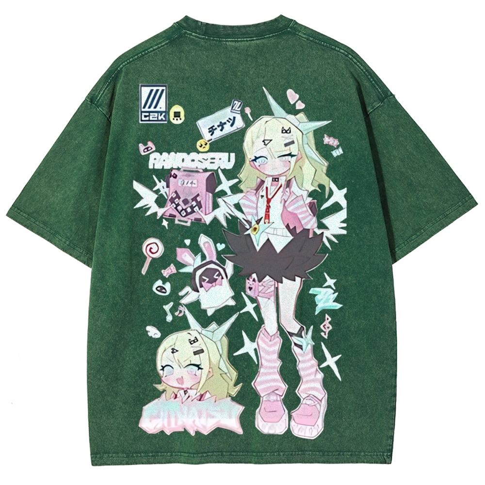 SUNNA Zenless Zone Zero Printed Unisex Washed T-Shirt