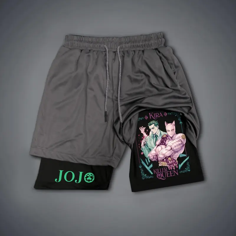 JOJO Print Men's Fitness Shorts