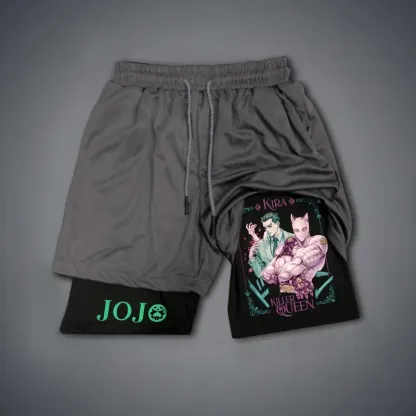 JOJO Print Men's Fitness Shorts