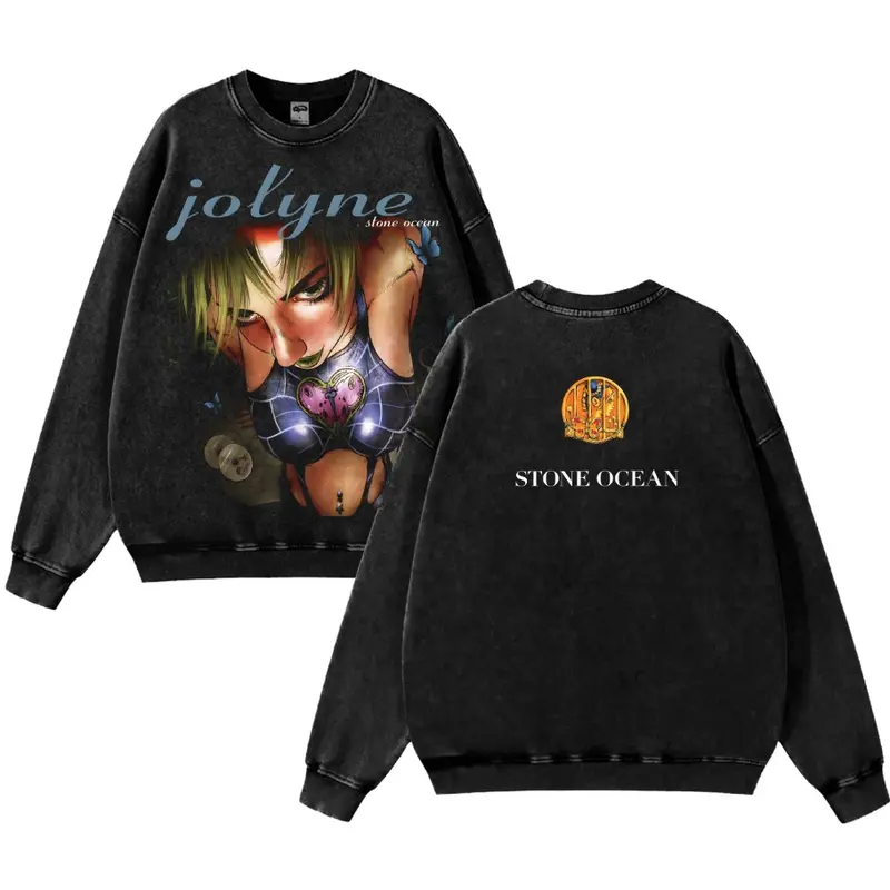 JoJo's Bizarre Adventure Vintage Unisex Washed T-Shirt