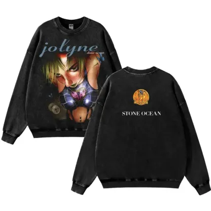 JoJo's Bizarre Adventure Vintage Unisex Washed T-Shirt