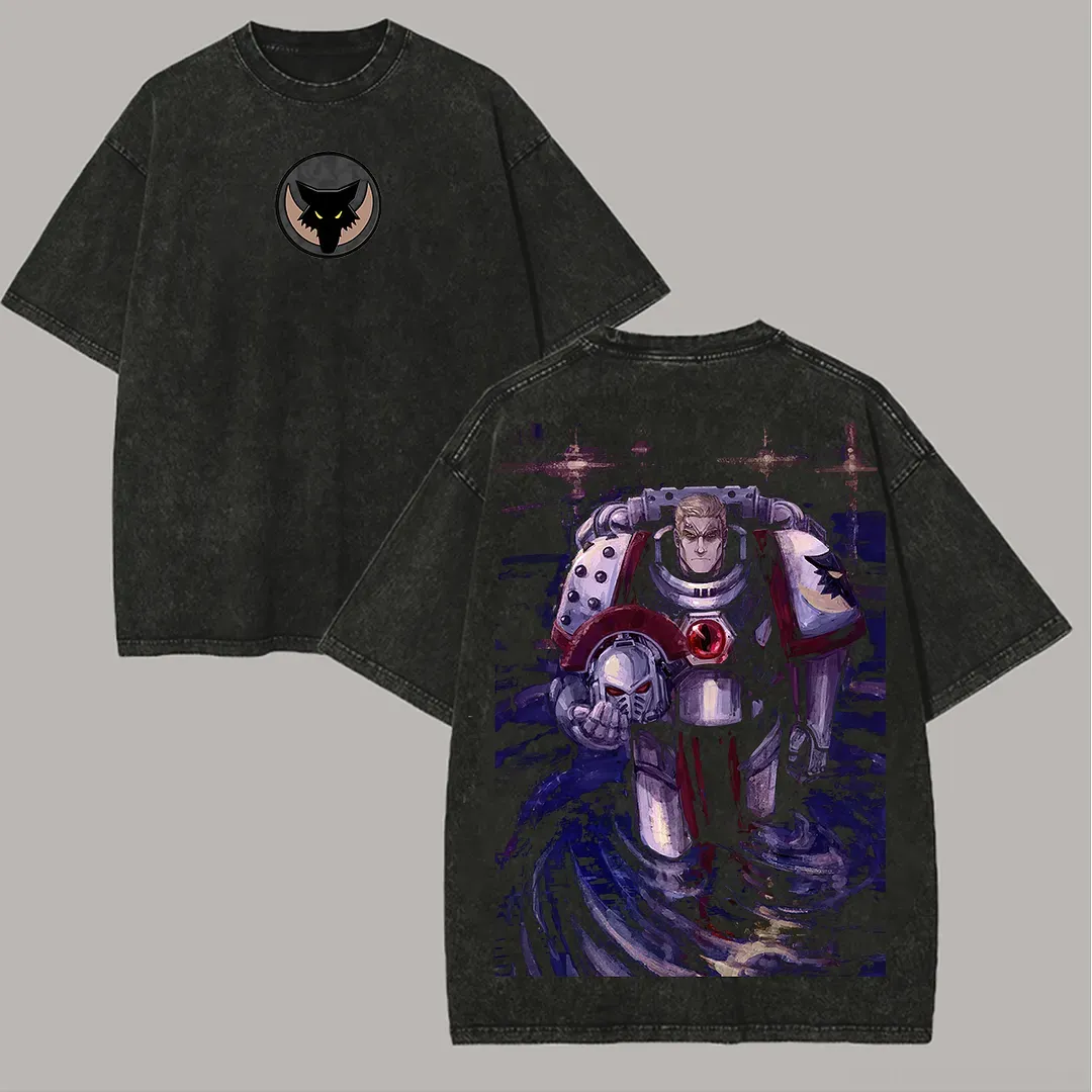 Warhammer 40k Garviel Loken Printed Unisex Washed T-Shirt