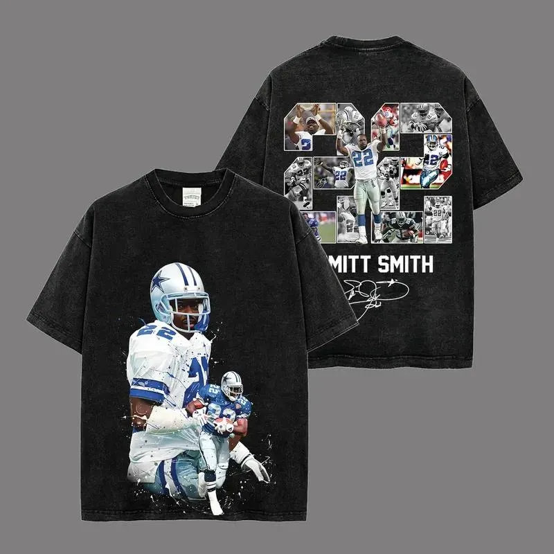 Unisex Fit Washed T-Shirt | Emmitt Smith