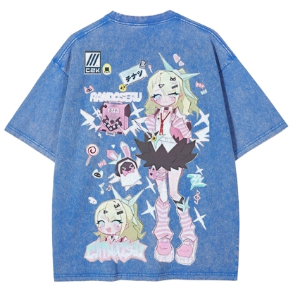 SUNNA Zenless Zone Zero Printed Unisex Washed T-Shirt