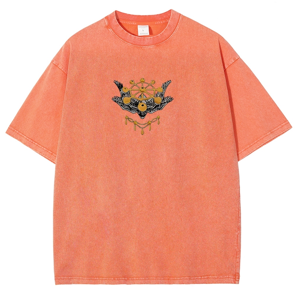 Jujutsu Kaisen Mahoraga Printed Unisex Washed T-Shirt