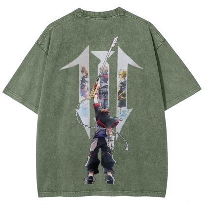 Kingdom Hearts Sora Printed Unisex Washed T-Shirt
