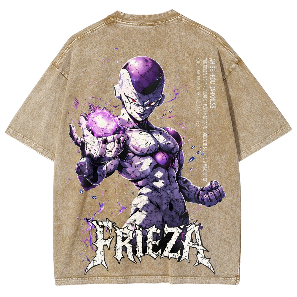 Frieza Dragon Ball Printed Unisex Washed T-Shirt