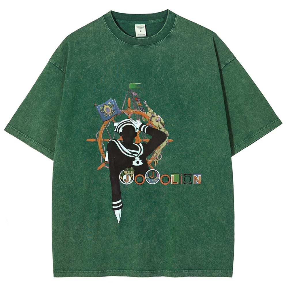 Josuke Higashikata JoJo's Bizarre Adventure  Printed Unisex Washed T-Shirt