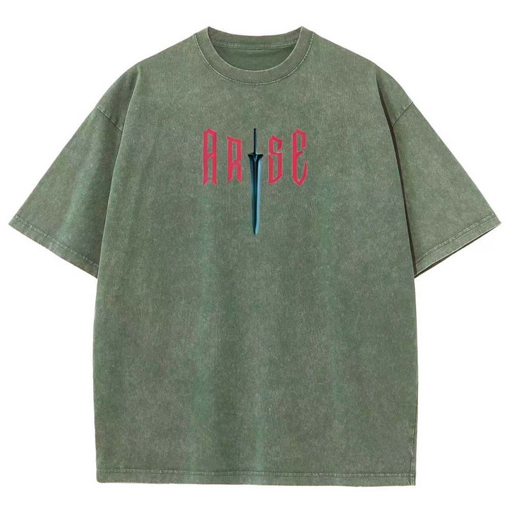 Igris Solo Leveling Vintage Unisex Washed T-Shirt
