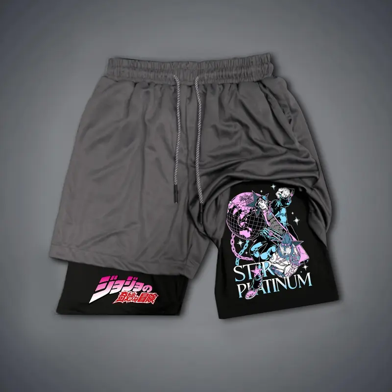 JOJO Print Men's Fitness Shorts