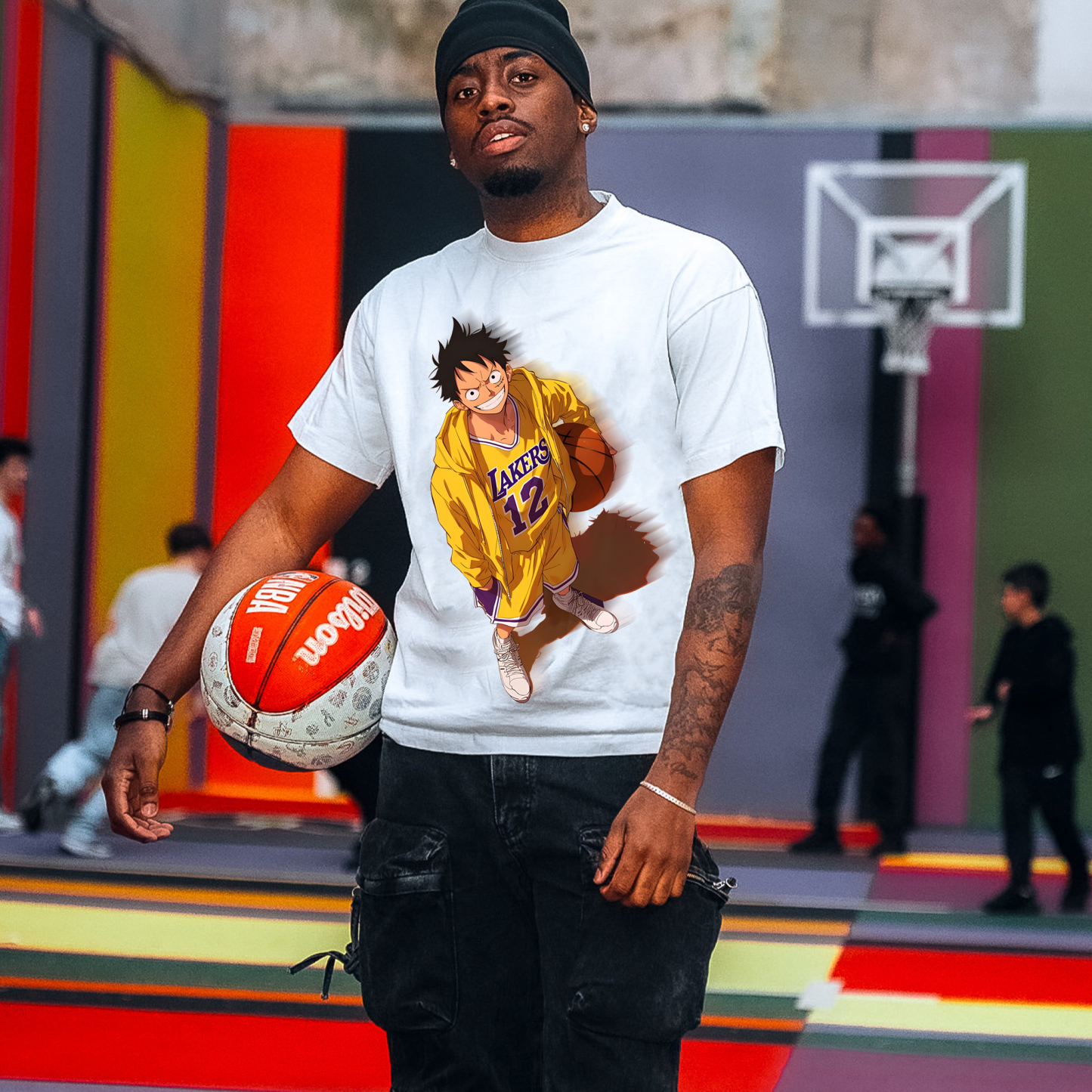 Unisex Vintage Tee丨 Lakers X One Piece Tee