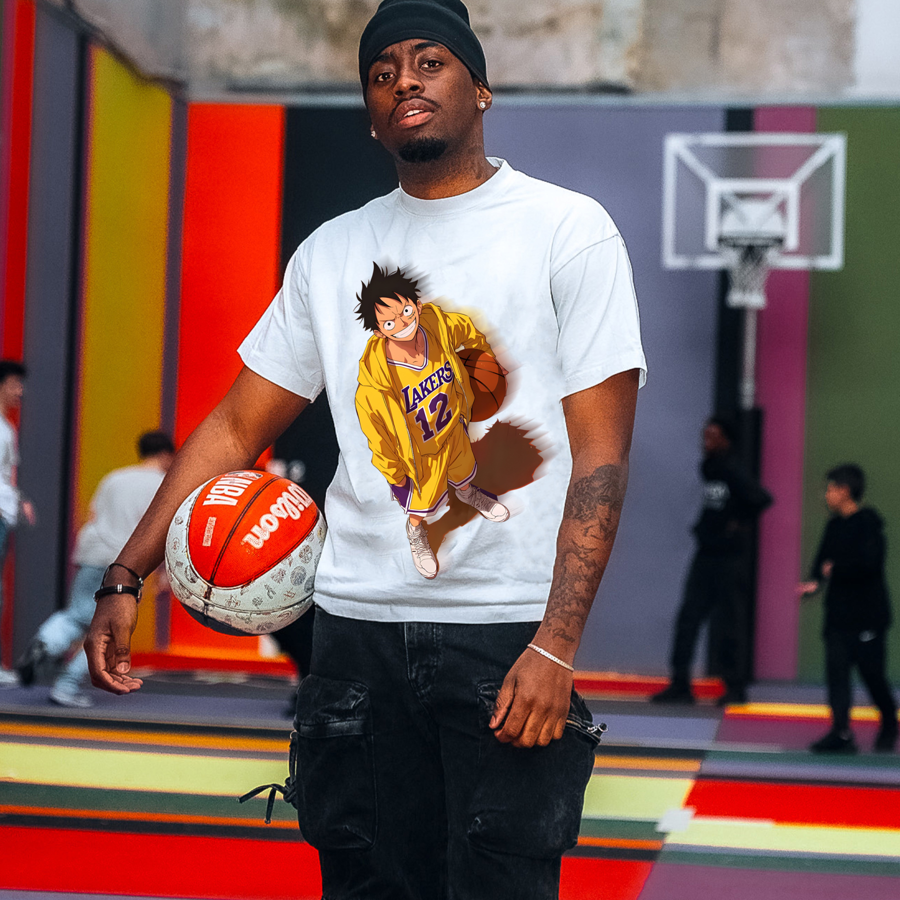 Unisex Vintage Tee丨 Lakers X One Piece Tee