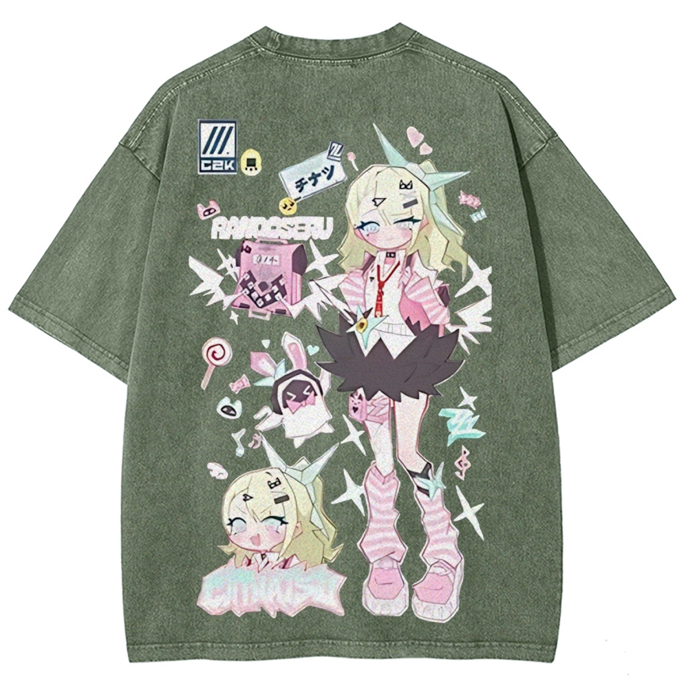 SUNNA Zenless Zone Zero Printed Unisex Washed T-Shirt