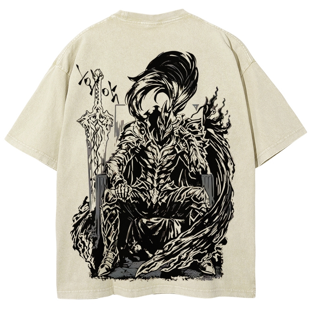 Solo Leveling Igris Printed Unisex Washed T-Shirt