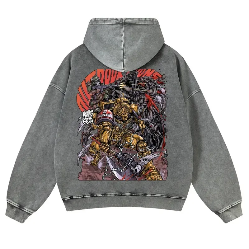 Warhammer 40k Vintage Unisex Washed Hoodies 