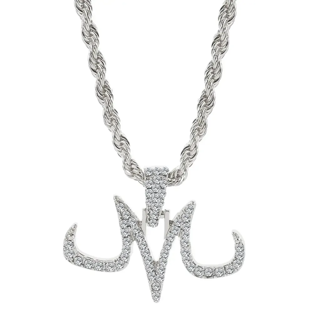 Dragon Ball Majin Buu M with Zircon Necklace