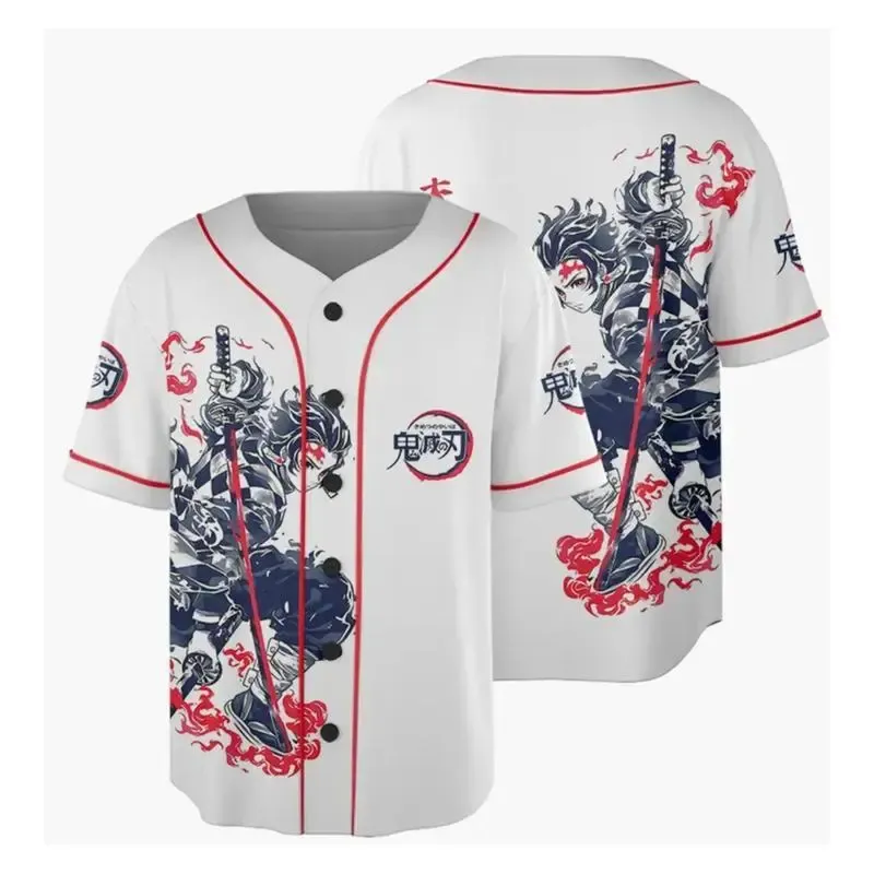 Demon Slayer Tαnjiro Nezukο Baseball Jersey