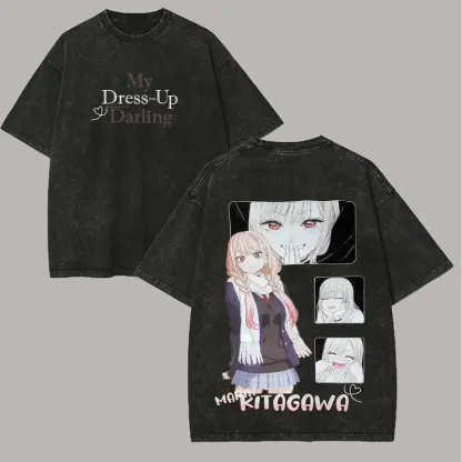 My Dress-Up Darling Marin Kitagawa Printed Unisex Washed T-Shirt
