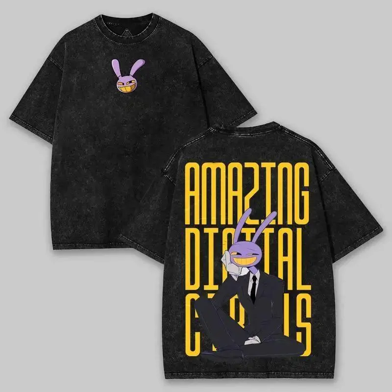 Jax The Amazing Digital Circus Printed Unisex Washed T-Shirt 