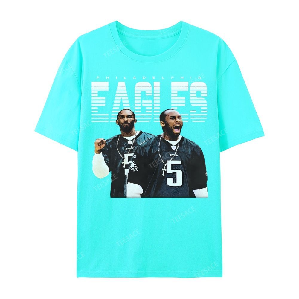 VINTAGE Unisex-Adult TEE | EAGLES KOBE Classic Washed Denim