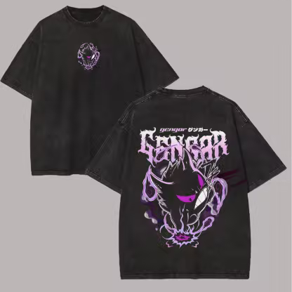 Gengar Vintage Unisex Washed T-Shirt