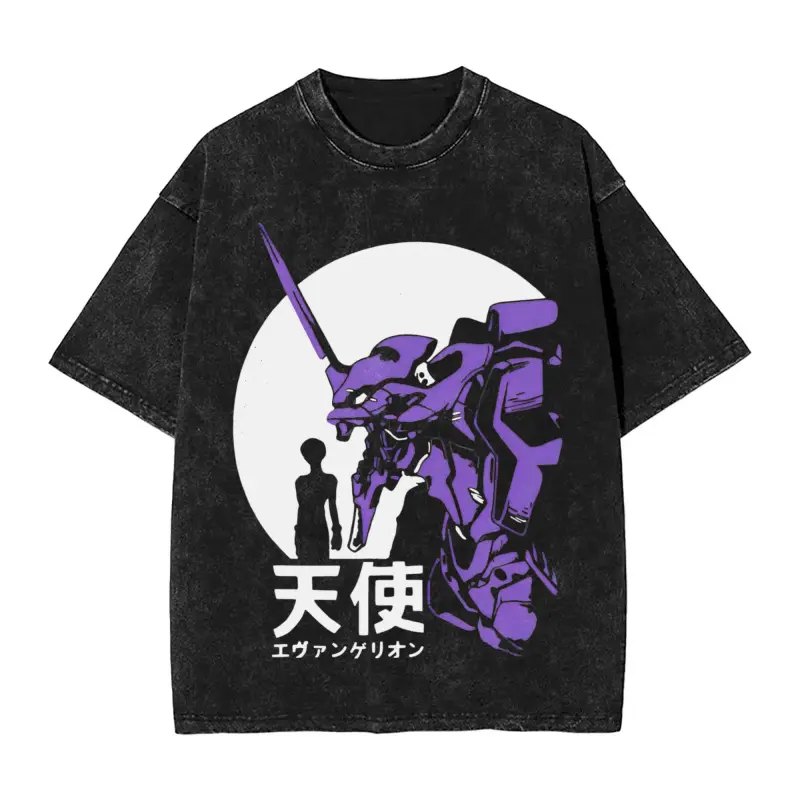 Neon Genesis Evangelion Vintage Unisex Washed T-Shirt
