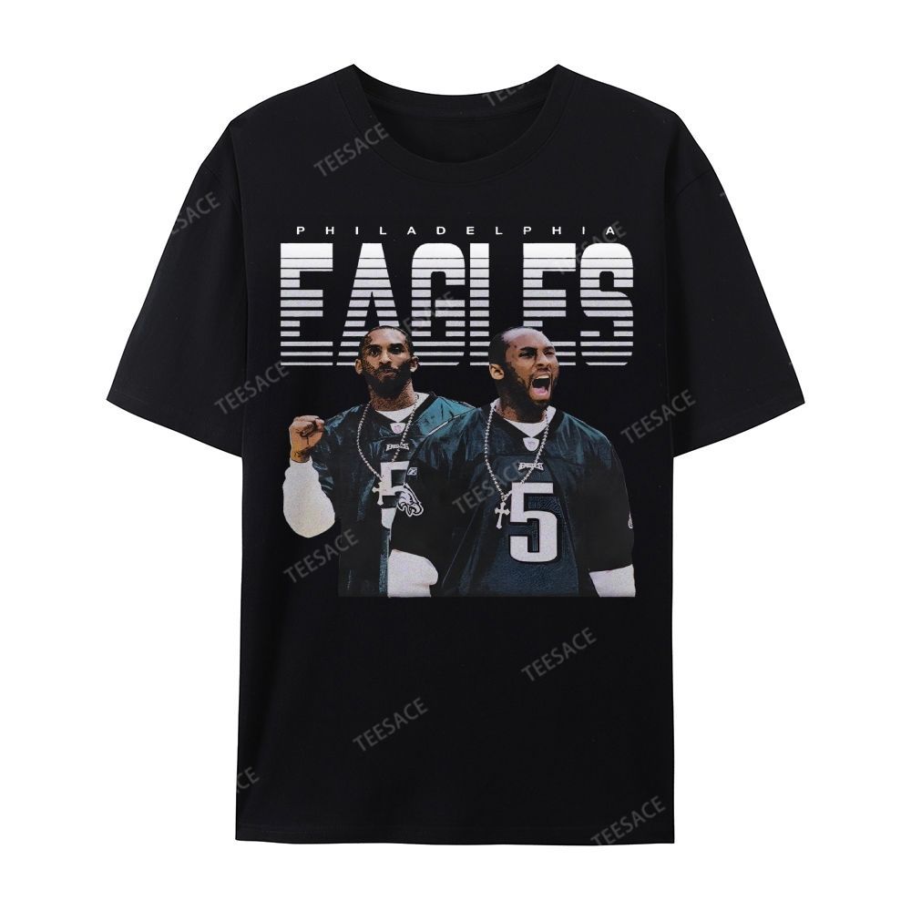VINTAGE Unisex-Adult TEE | EAGLES KOBE Classic Washed Denim