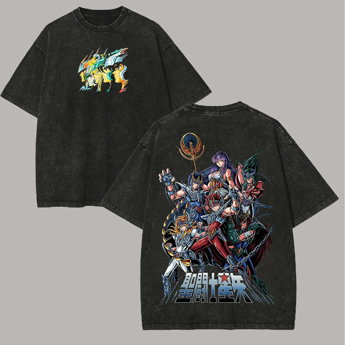 Saint Seiya Printed Unisex Washed T-Shirt