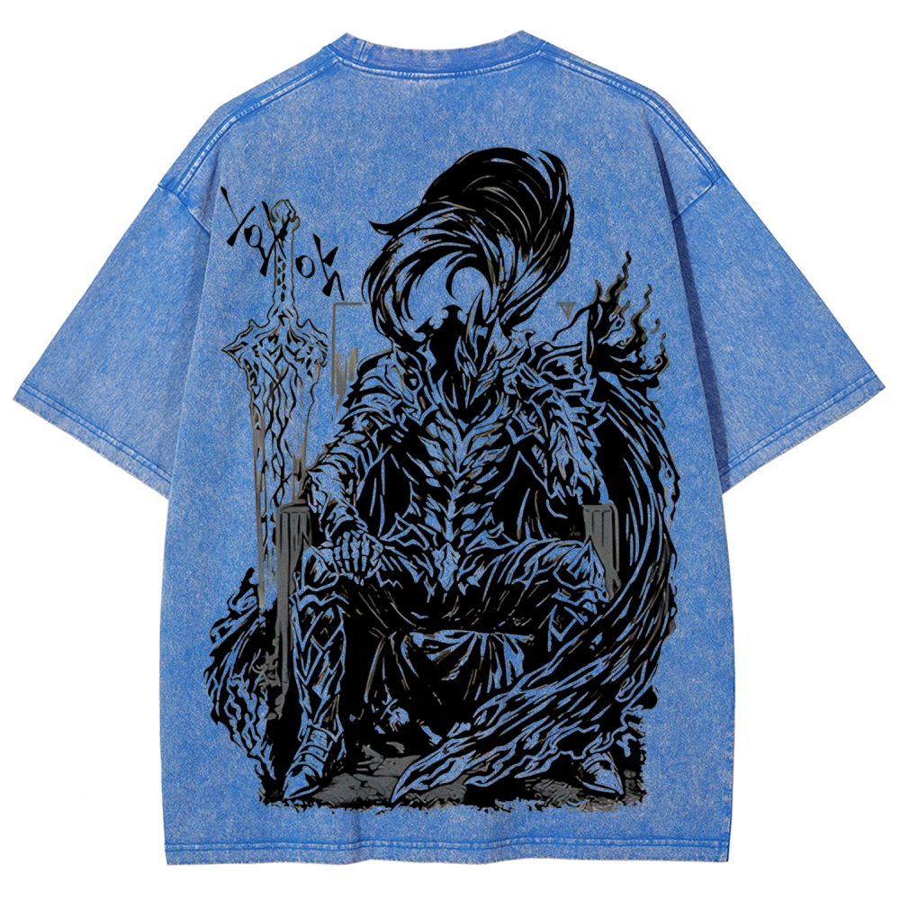 Solo Leveling Igris Printed Unisex Washed T-Shirt
