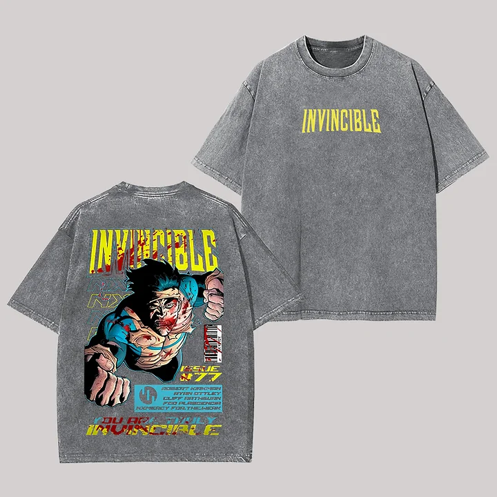 Invincible Vintage Unisex Washed T-Shirt