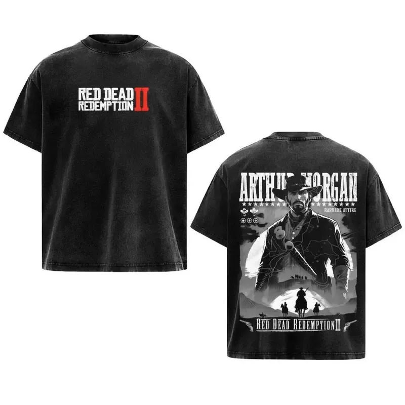Red Dead Redemption II Arthur Morgan Vintage Unisex Washed T-Shirt