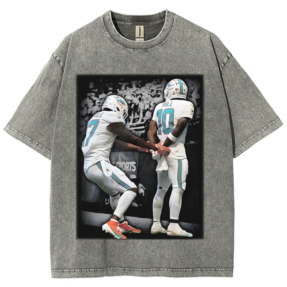 Vintage Style Unisex-Adult Cotton TYREEK HILL TEE 2.0