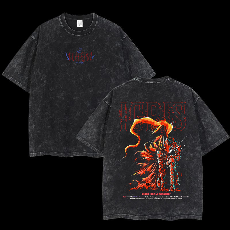 Shadow Igris Printed Unisex Washed T-Shirt