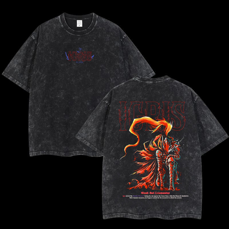 Shadow Igris Printed Unisex Washed T-Shirt