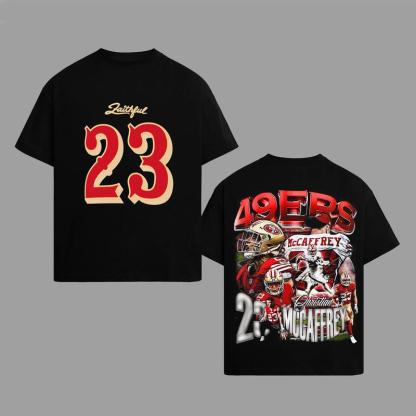  Christian McCaffrey | Casual Washed Tee & Hoodie & Sweatshirt