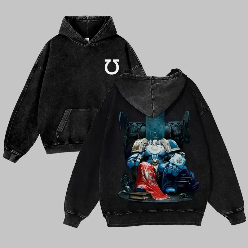 Warhammer 40k Vintage Unisex Washed Hoodies