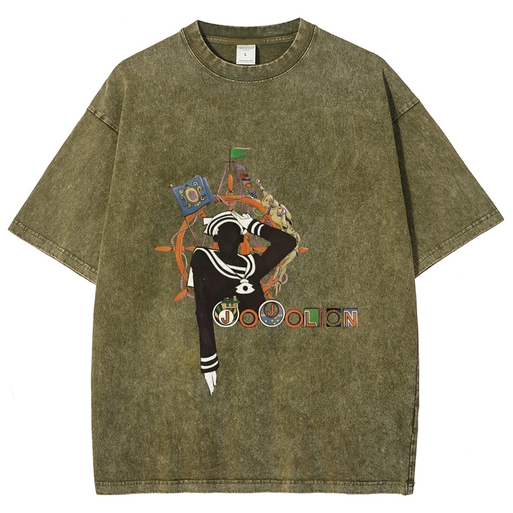Josuke Higashikata JoJo's Bizarre Adventure  Printed Unisex Washed T-Shirt
