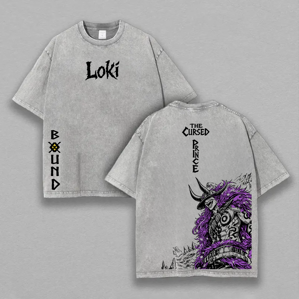 One Piece Prince Loki Printed Unisex Washed T-Shirt
