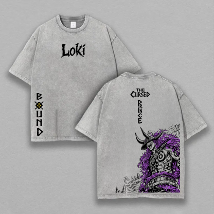 One Piece Prince Loki Printed Unisex Washed T-Shirt
