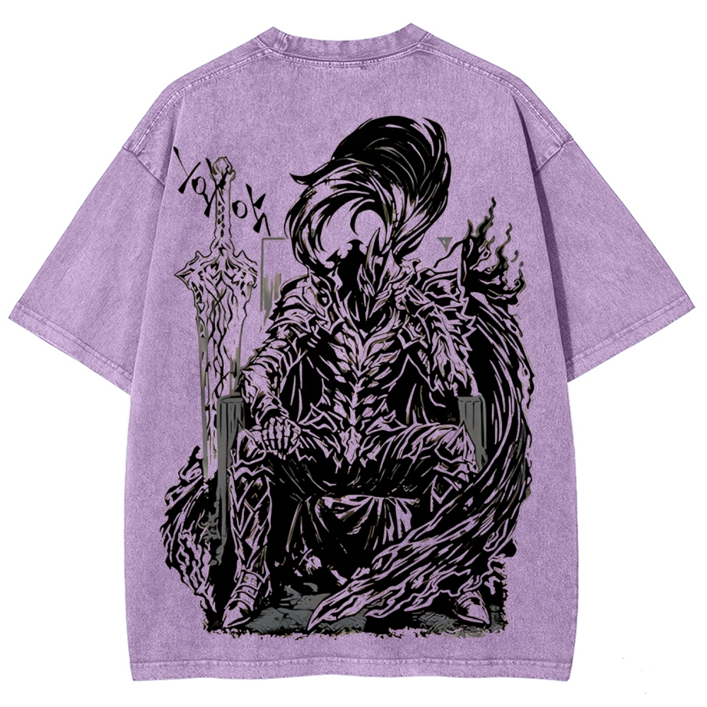 Solo Leveling Igris Printed Unisex Washed T-Shirt