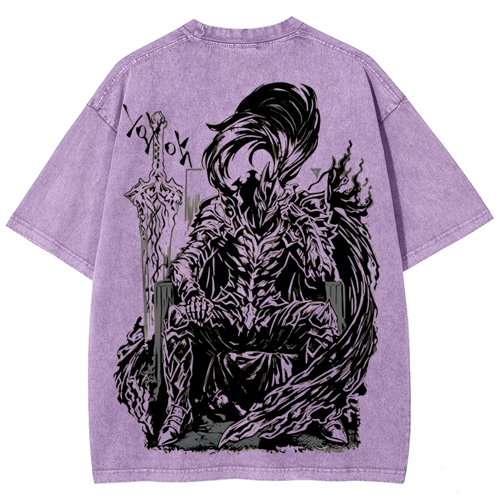 Solo Leveling Igris Printed Unisex Washed T-Shirt