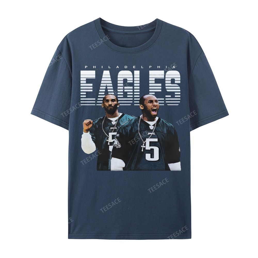 VINTAGE Unisex-Adult TEE | EAGLES KOBE Classic Washed Denim