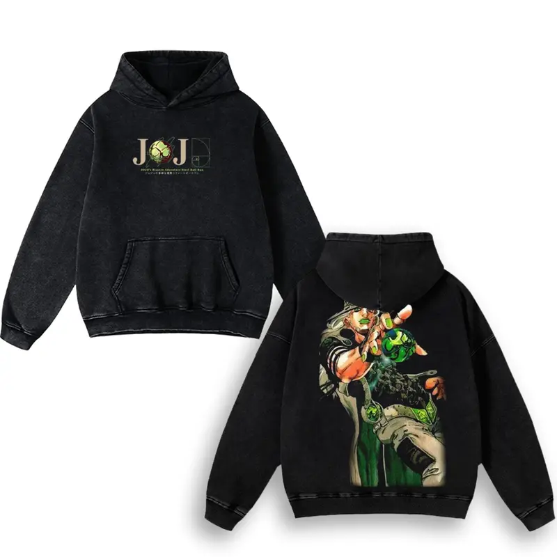 JoJo's Bizarre Adventure Vintage Unisex Washed T-Shirt