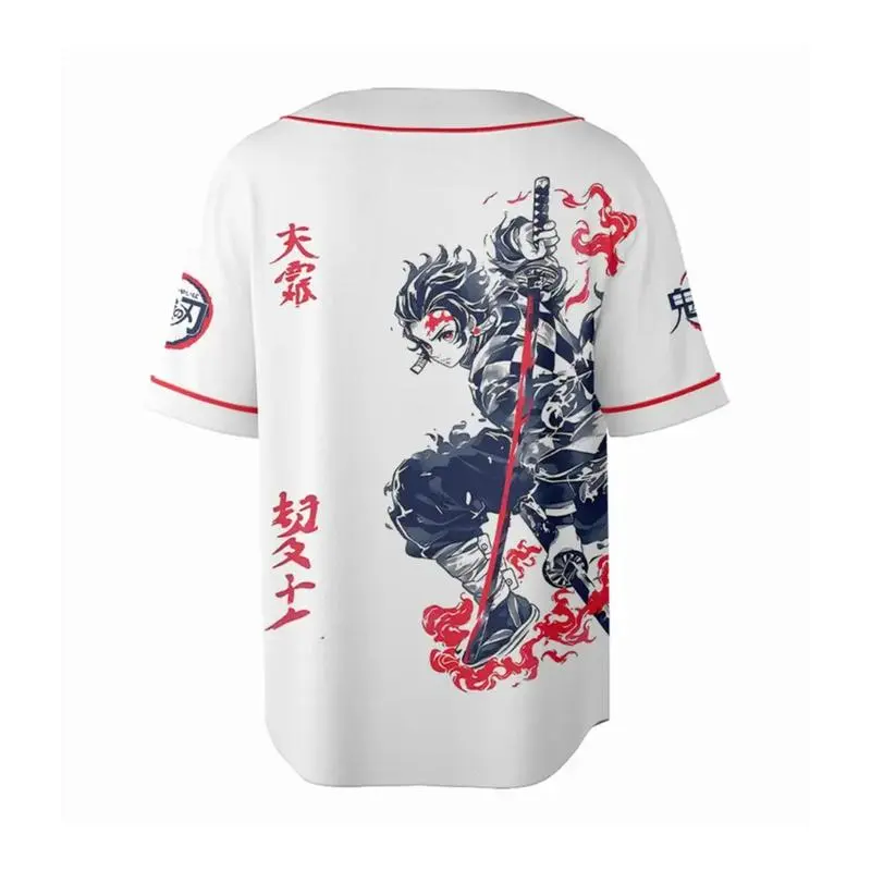 Demon Slayer Tαnjiro Nezukο Baseball Jersey 