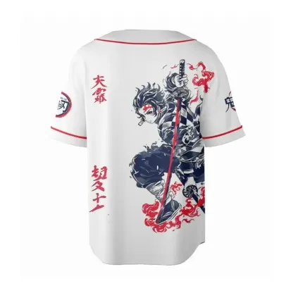 Demon Slayer Tαnjiro Nezukο Baseball Jersey 
