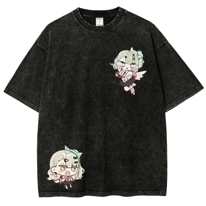 SUNNA Zenless Zone Zero Printed Unisex Washed T-Shirt