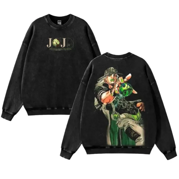 JoJo's Bizarre Adventure Vintage Unisex Washed T-Shirt